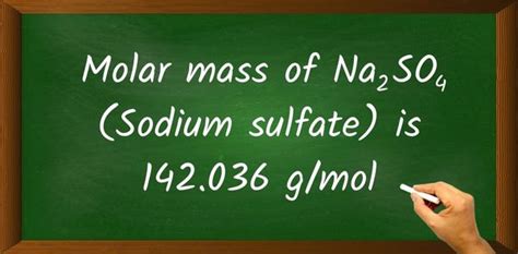 sodium sulfate molar mass